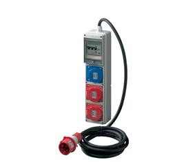 QUADRI ASC CON 3 PRESE VERTICALI 16A