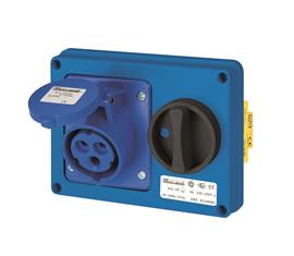 PRESE INTERBLOCCATE IP44 16A ORIZZONTALI