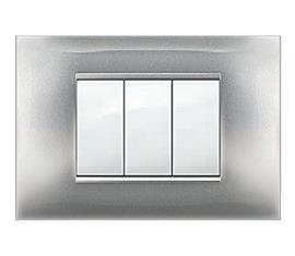 PLACCHE COPRINTERRUTTORI FINITURE METALLICHE