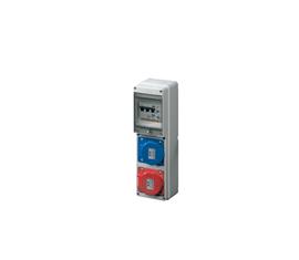 QUADRI DBO CON 2 PRESE VERTICALI 16A