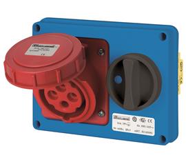 PRESE INTERBLOCCATE IP65 16A ORIZZONTALI