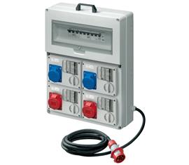 QUADRI ASC CON 4 PRESE INTERBLOCCATE ORIZZONTALI CBF 16/32A