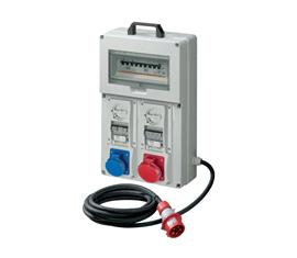 QUADRI ASC CON 2 PRESE INTERBLOCCATE VERTICALI CBF 16A