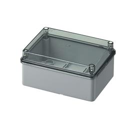 CASSETTE A PARETI LISCE CON COPERCHIO TRASPARENTE IP65